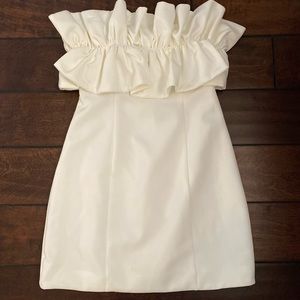 Strapless Ruffled Dress